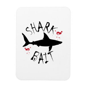 Shark Bait Funny Great White Magnet