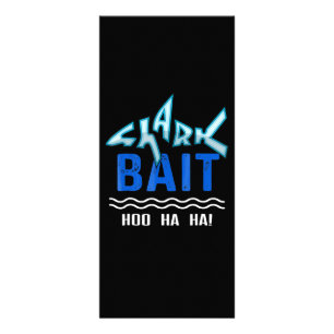 Shark Bait Hoo Ha Ha Funny Shark Lover Gifts Rack Card