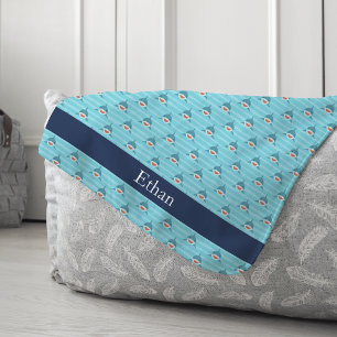 Shark Bait Personalised Sherpa Blanket