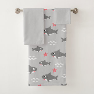 Shark Bath Towel Set