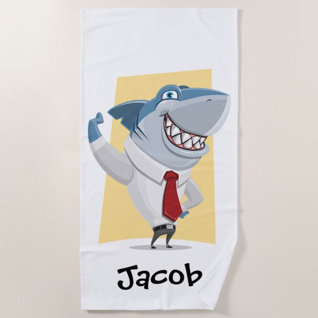 Shark Beach Towel (Front)