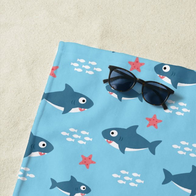 Shark Beach Towel (In Situ)