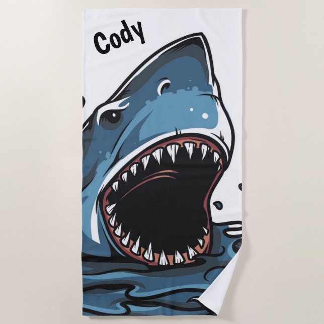 Shark Beach Towel (Front)