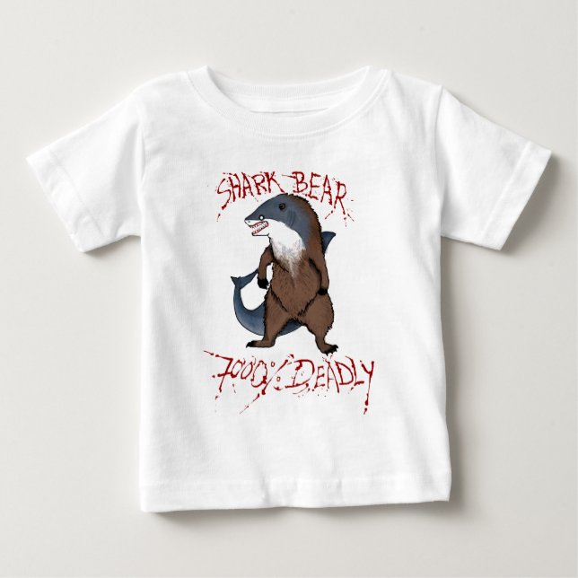 Shark Bear Baby T-Shirt (Front)