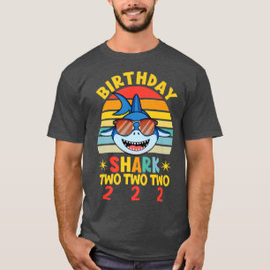 Shark Birthday 2 Years Old 2nd Birthday Boy Matchi T-Shirt
