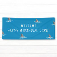 Shark Blue Underwater Kids Birthday Party