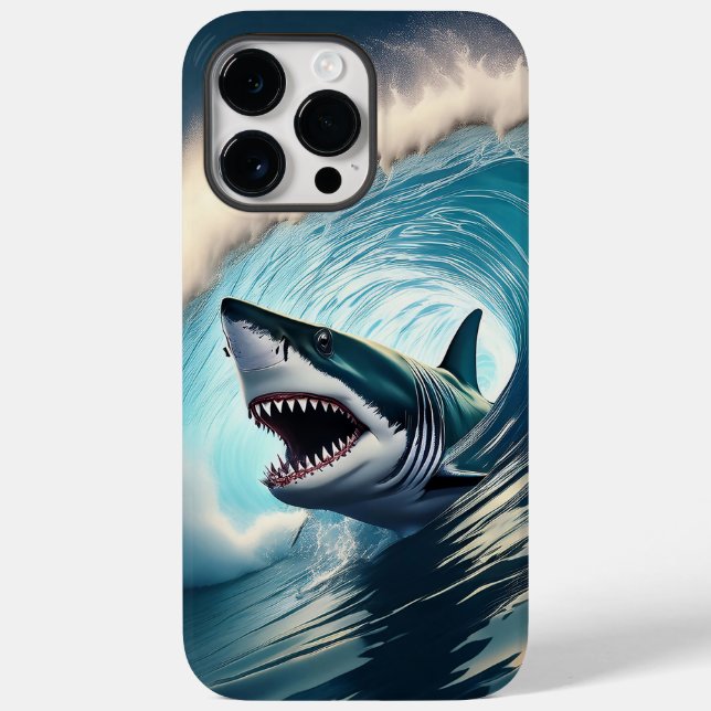 Shark Bump and Bite Case-Mate iPhone Case (Back)