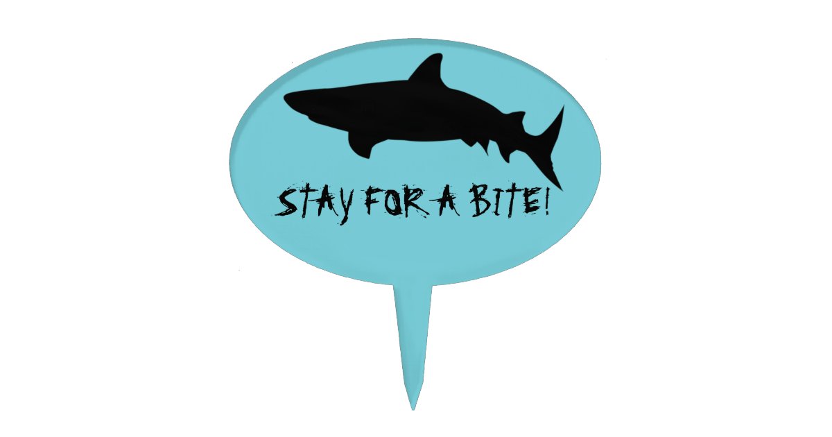 Shark Cake Topper, Shark Party, Shark Birthday Cake Topper Zazzle