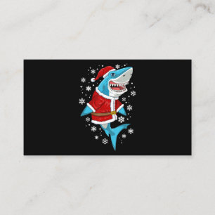 Shark Christmas Gift Santa Gifts Business Card