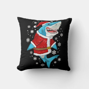Shark Christmas Gift Santa Gifts Cushion