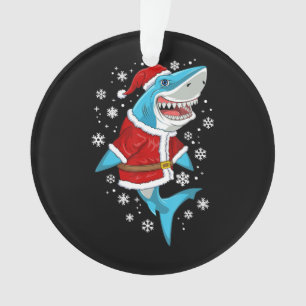 Shark Christmas Gift Santa Gifts Ornament