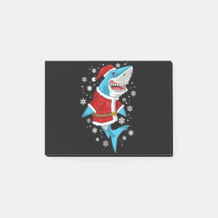 Shark Christmas Gift Santa Gifts Post-it Notes