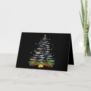 Shark Christmas Tree Shark Lovers Gifts Card