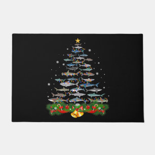 Shark Christmas Tree Shark Lovers Gifts Doormat