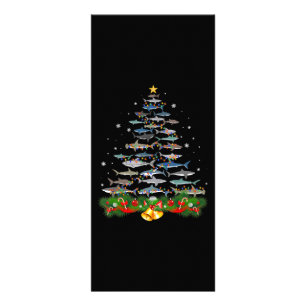 Shark Christmas Tree Shark Lovers Gifts Rack Card