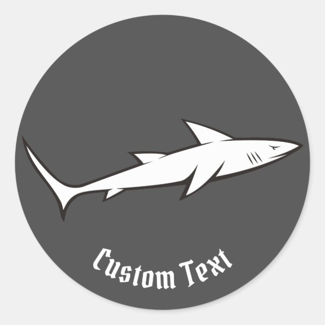 Shark Classic Round Sticker (Front)