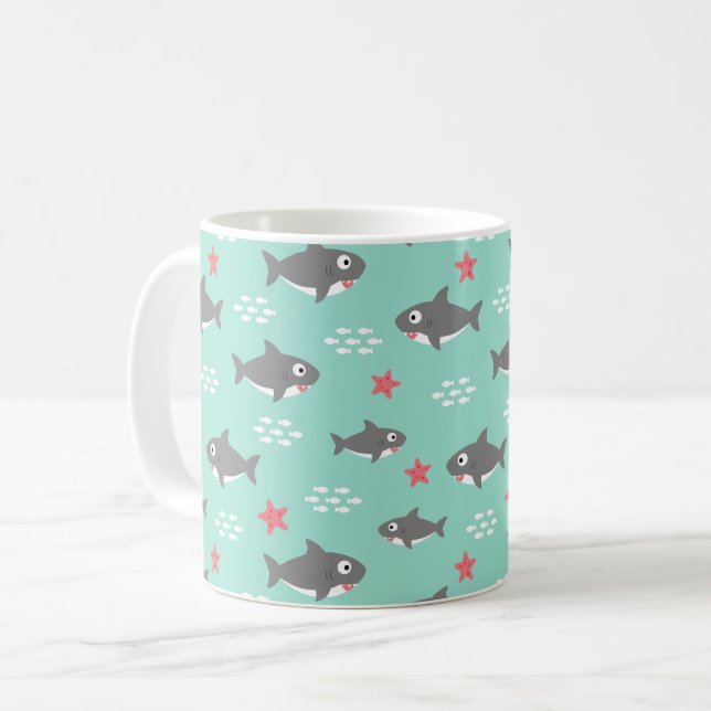 Shark Coffee Mug (Front Left)