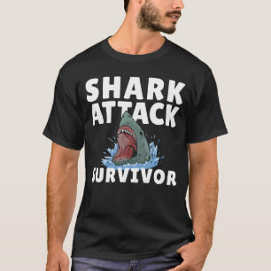 Shark Costume Funny Shark Attack Survivor T-Shirt