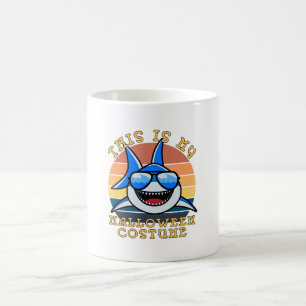 Shark Daddy Spooky Sunset Funny Coffee Mug