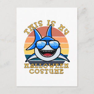 Shark Daddy Spooky Sunset Funny Enclosure Card