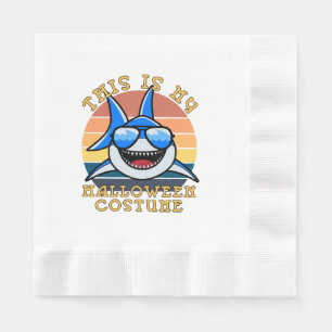 Shark Daddy Spooky Sunset Funny Napkin