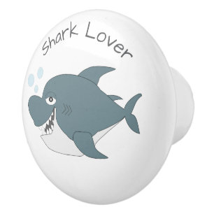 Shark Design Personalised Ceramic Knob