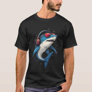 Shark Design Tiger Sharks Grey White Great Shark T-Shirt