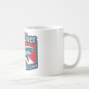 Shark Diver coffee mug. Mug