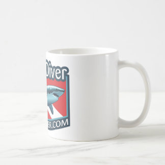 Shark Diver coffee mug. Mug