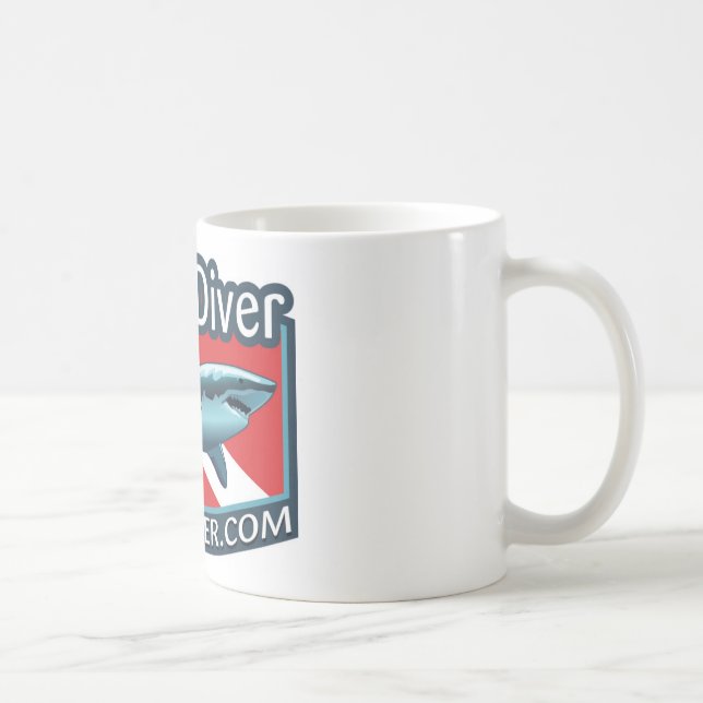 Shark Diver coffee mug. Mug (Right)