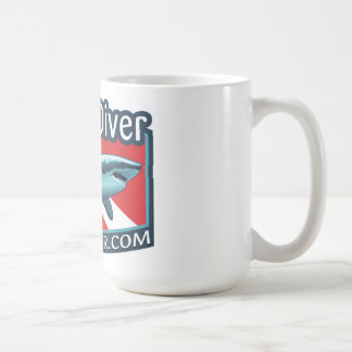 Shark Diver coffee mug. Mug