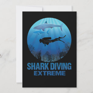 Shark Diving Extreme Scuba Diver