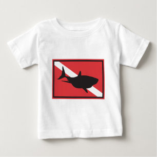 Shark Diving Flag Baby Baby T-Shirt