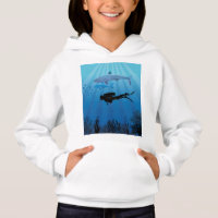Shark Diving Scuba Diver