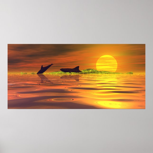 Shark Dolphin The Game of Life Poster (Front)