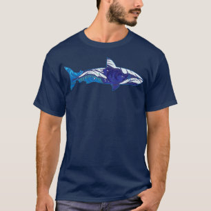 Shark double eposure Shark waves design  T-Shirt