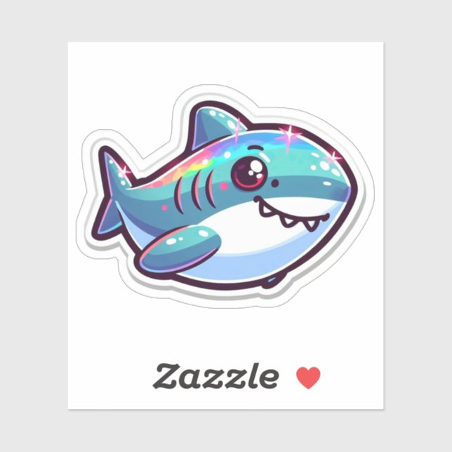 Shark Drawing: Deep Water Sticker #12 (Sheet)