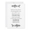 Shark Eat Drink and be Married Black White Wedding