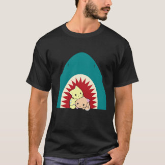Shark Eating Cat girl T-Shirt