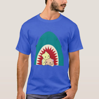 Shark Eating Cat girl T-Shirt
