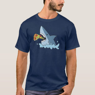 Shark Eating Pizza Premium T-Shirt