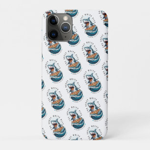Shark Eating Pizza   The Great White Bite Jawsome  iPhone 11 Pro Case