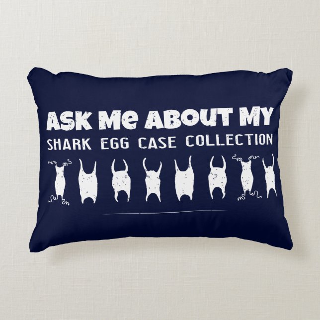 Shark Egg Case Collecting Decorative Cushion (Front)