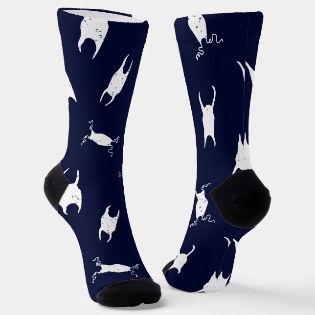 Shark Egg Case Pattern Socks (Angled)