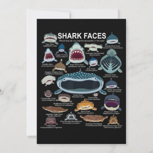 Shark Faces Which Face Do You Want To Encounter Invitation