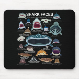 Shark Faces Which Face Do You Want To Encounter Mouse Pad