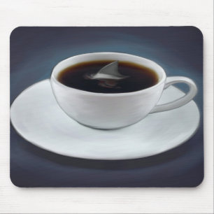 Shark Fin Coffee Mousepad