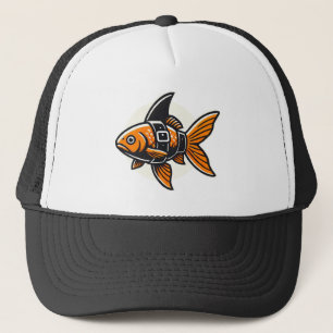 Shark-Fin Goldfish T-Shirt by Vin Zzep Trucker Hat