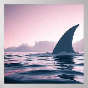 Shark Fin Power Poster