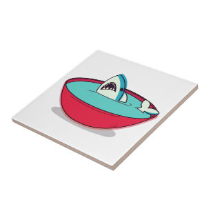 Shark Fin Soup Ceramic Tile